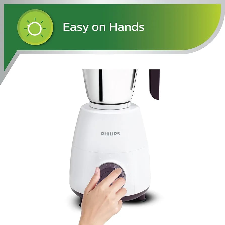 PHILIPS HL 7505/00 500 W Mixer Grinder  (Pro | 3 Jars | White, Purple)