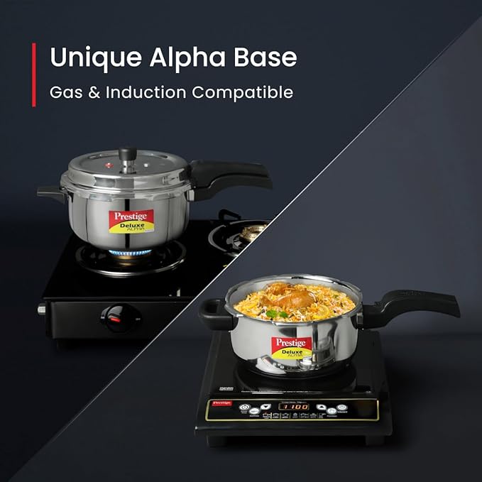 Prestige Svachh Deluxe Alpha stainless steel Pressure Cooker