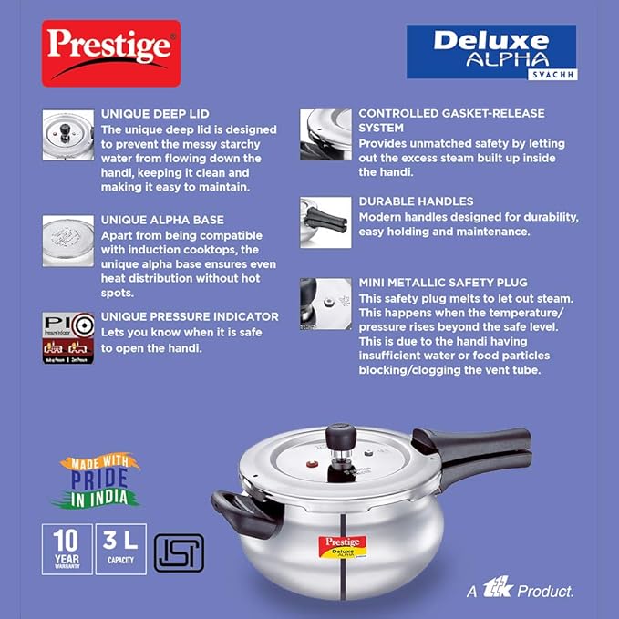 Prestige Svachh Deluxe Alpha Mini Pressure Handi