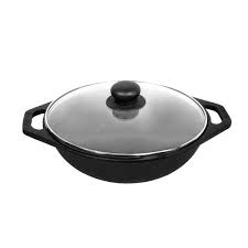 Cook Beat Cast Iron Kadai With lid