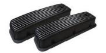 Tall Aluminum Finned Valve Cover 1958-86 SBC