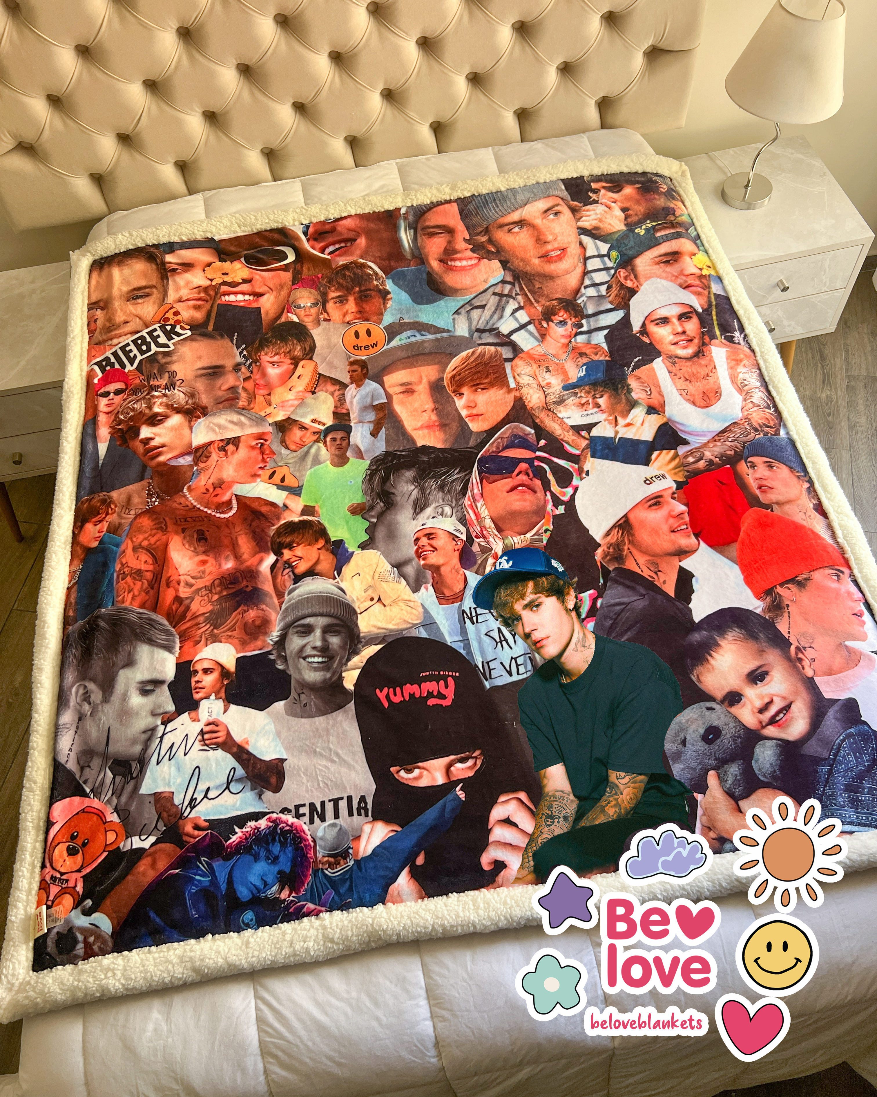Justin super Collage Blanket 