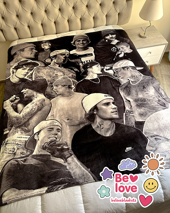 Justin Black & White Blanket 