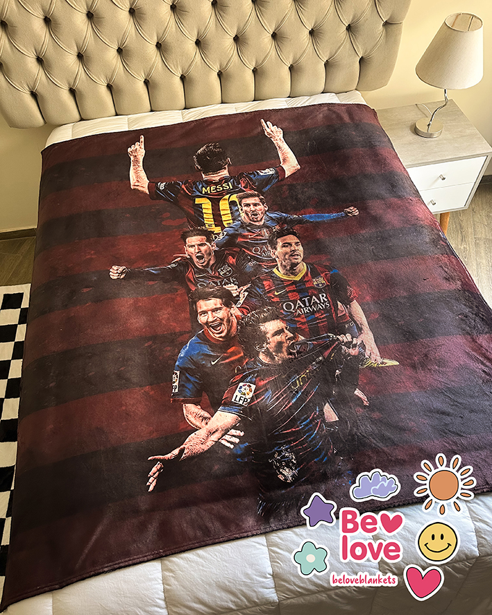 Messi Barcelona Blanket
