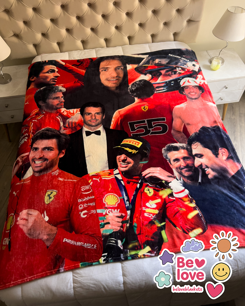 Sainz Collage Blanket