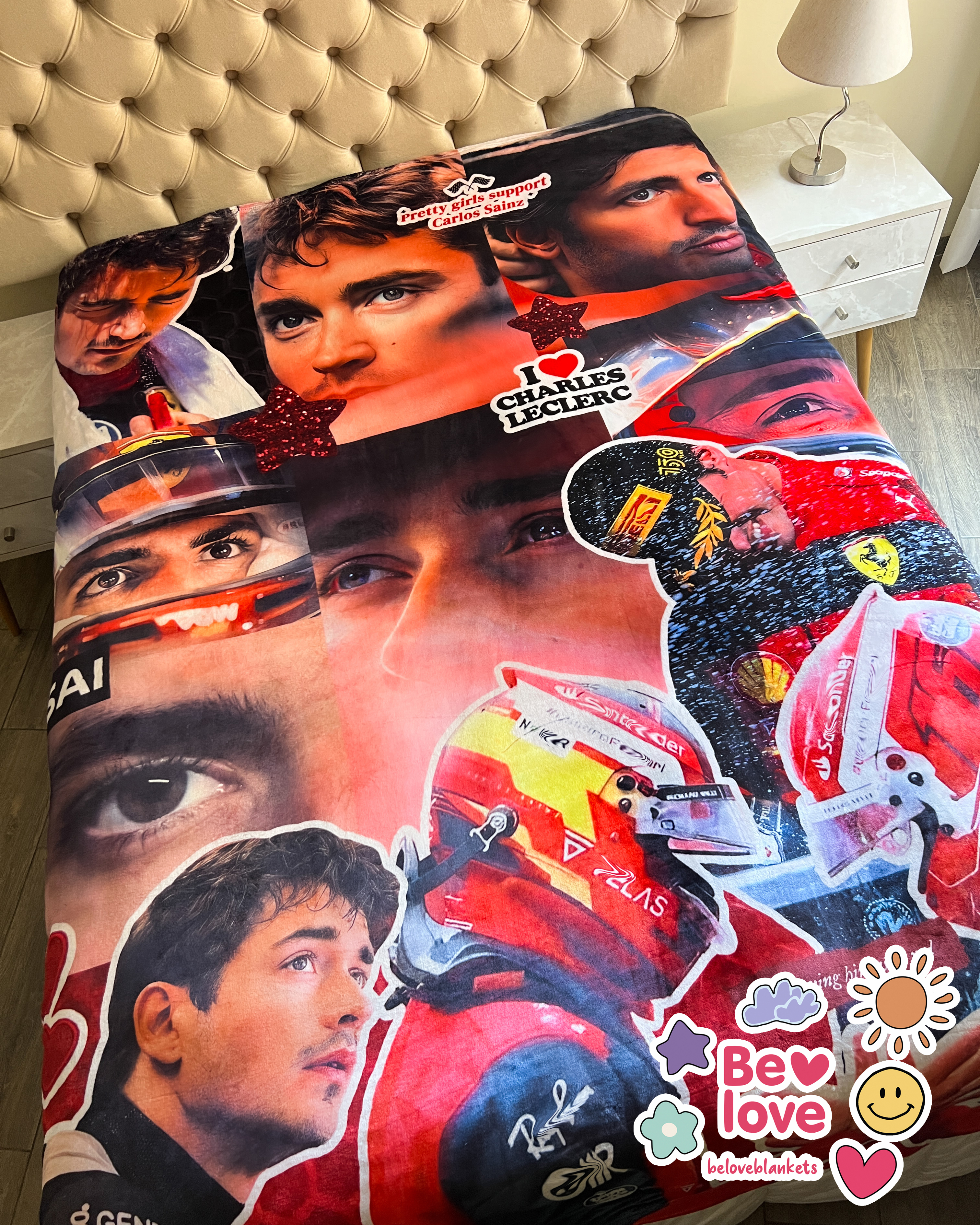 Charles y Carlos creative Collage Blanket