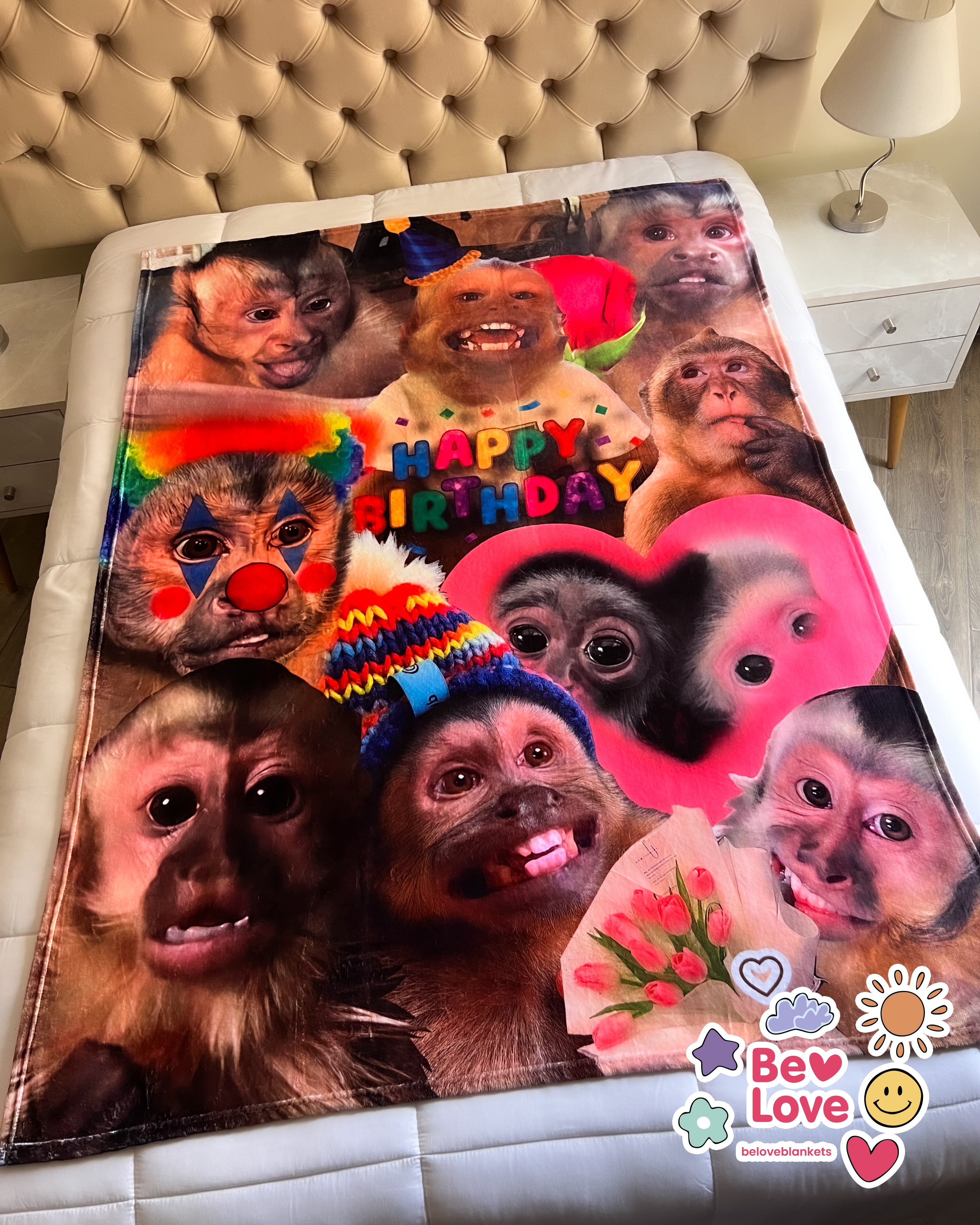 Monkey Happy Birthday Collage 