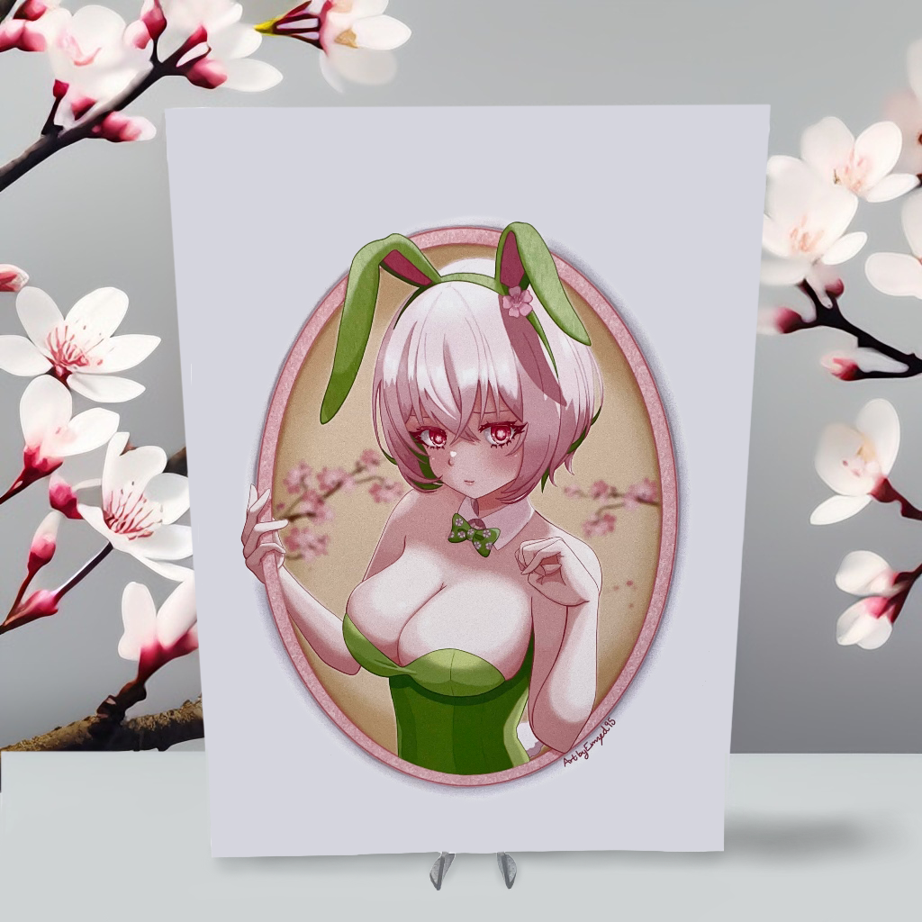 Sakura Bunny Art Print