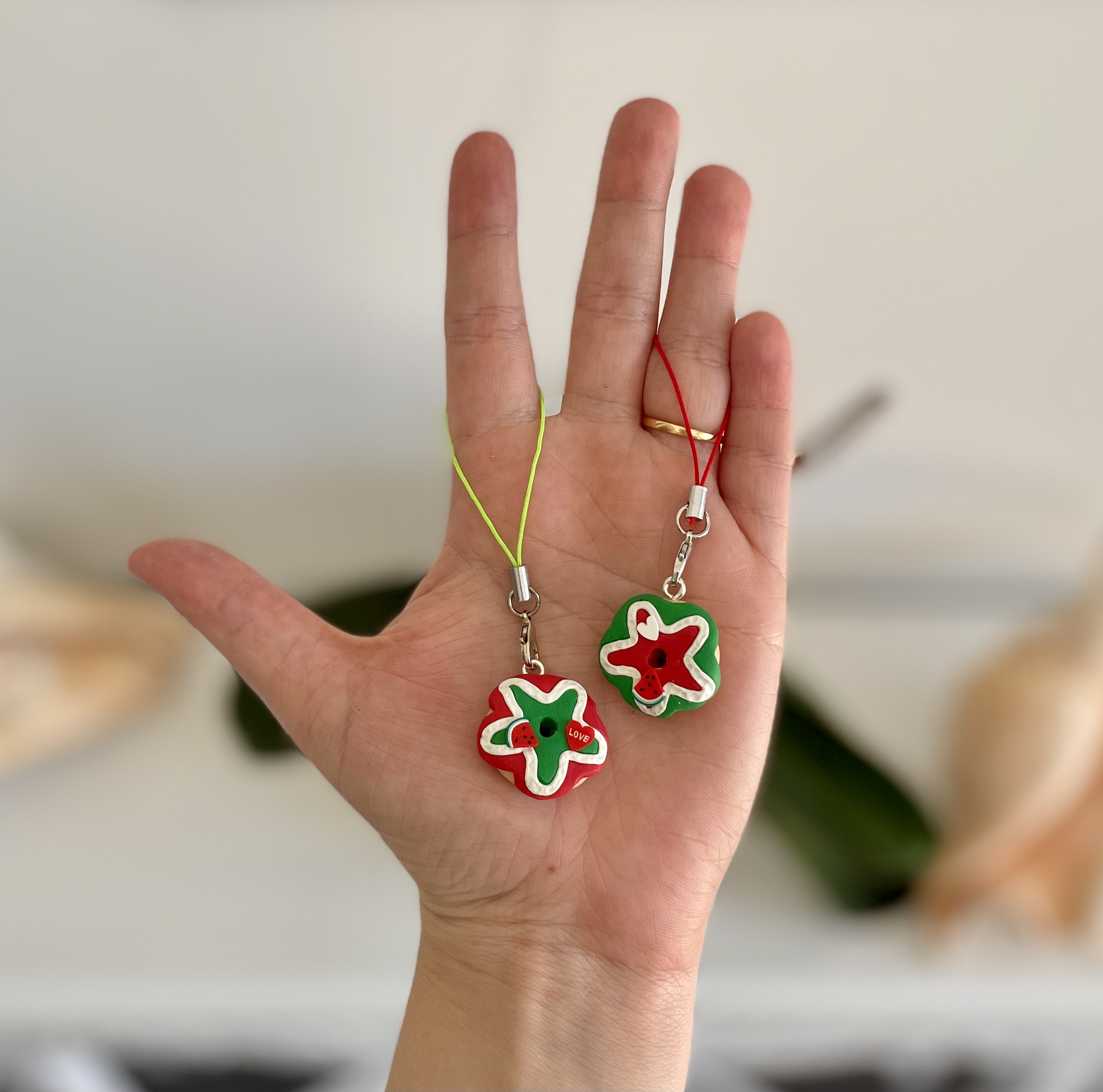 Fruit Donut Keychains