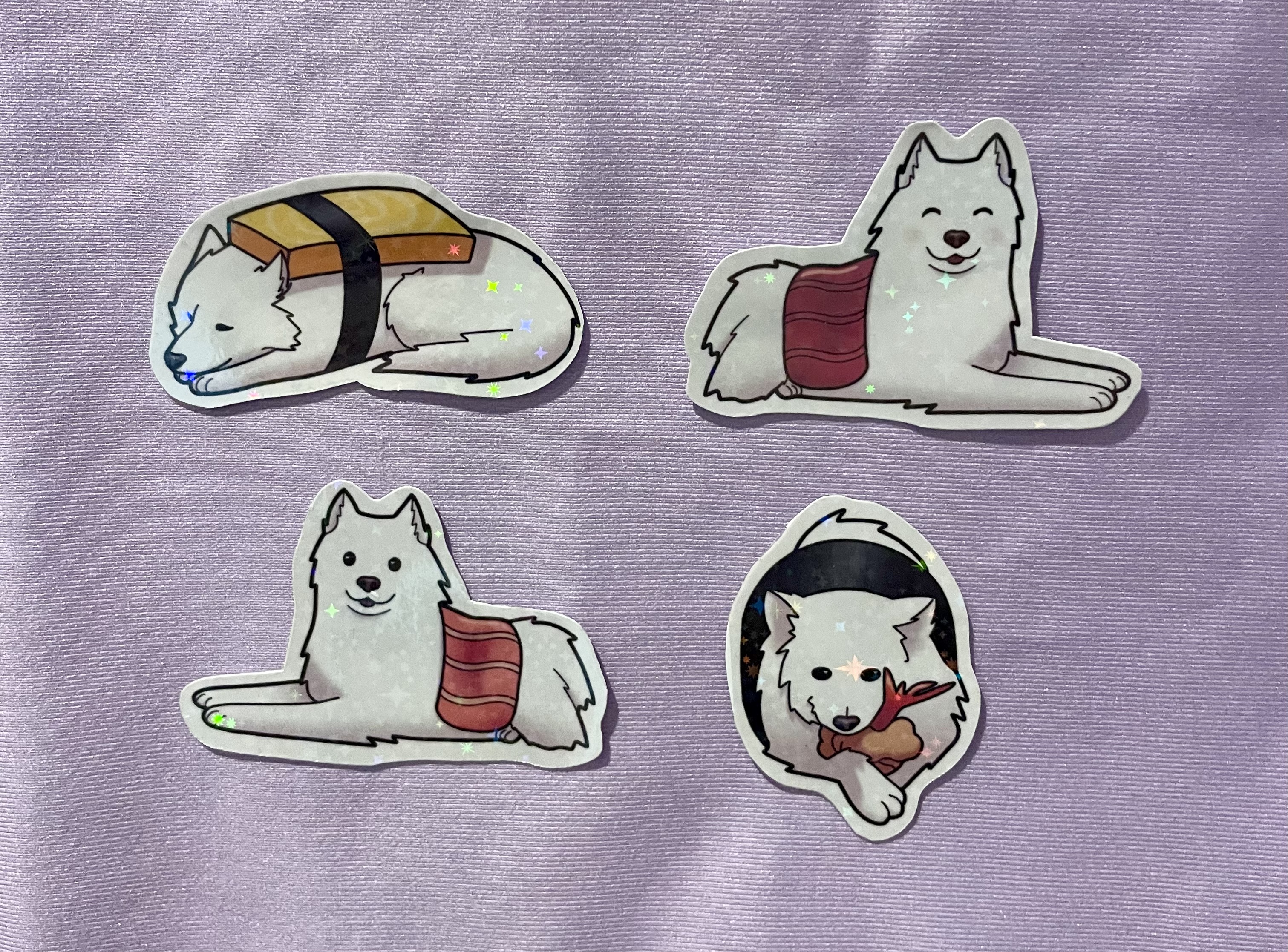 Dog Sushi Sticker Set