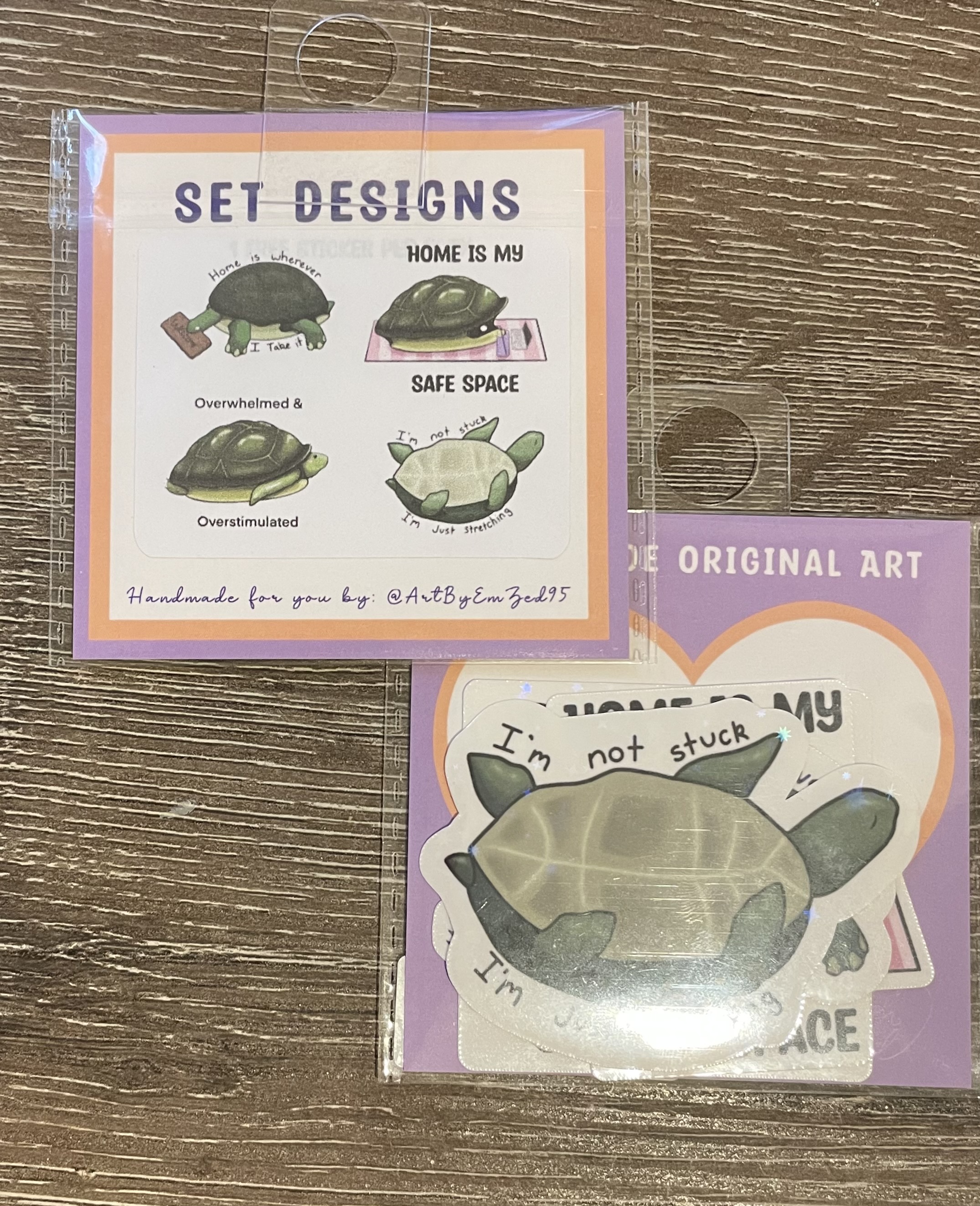 Turtle Stickers and Set