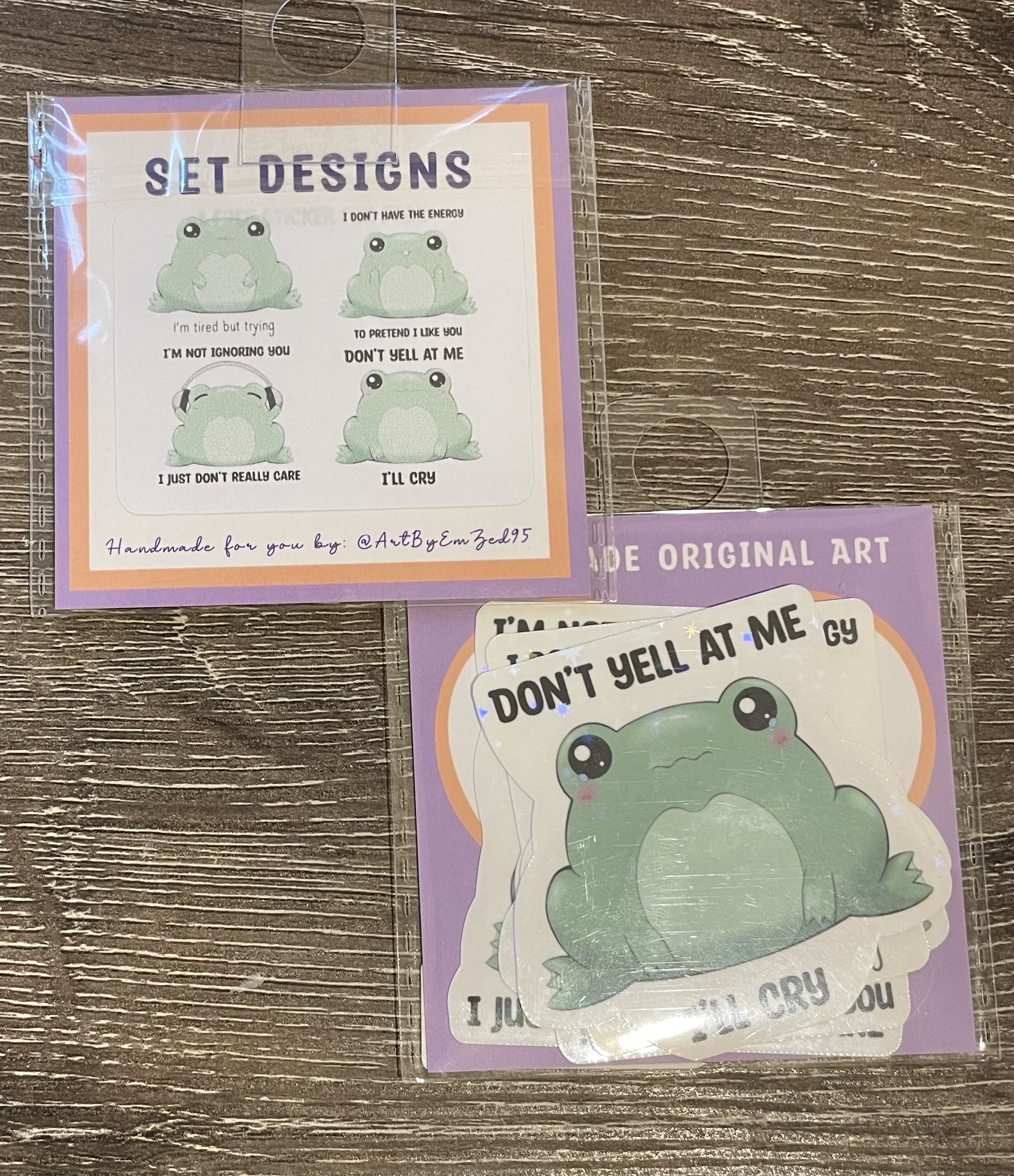 Frog Stickers and Set