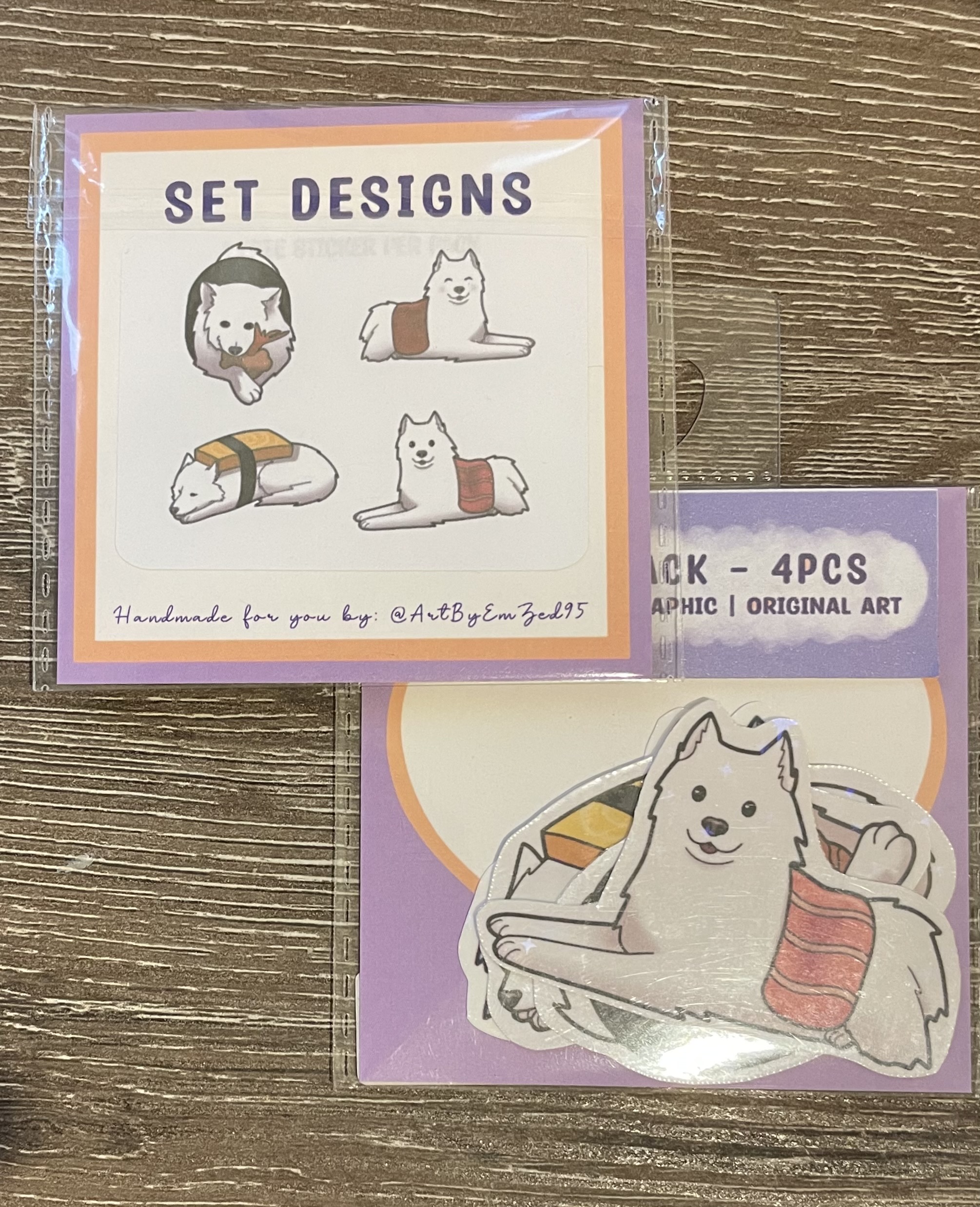 Dog Sushi Sticker Set
