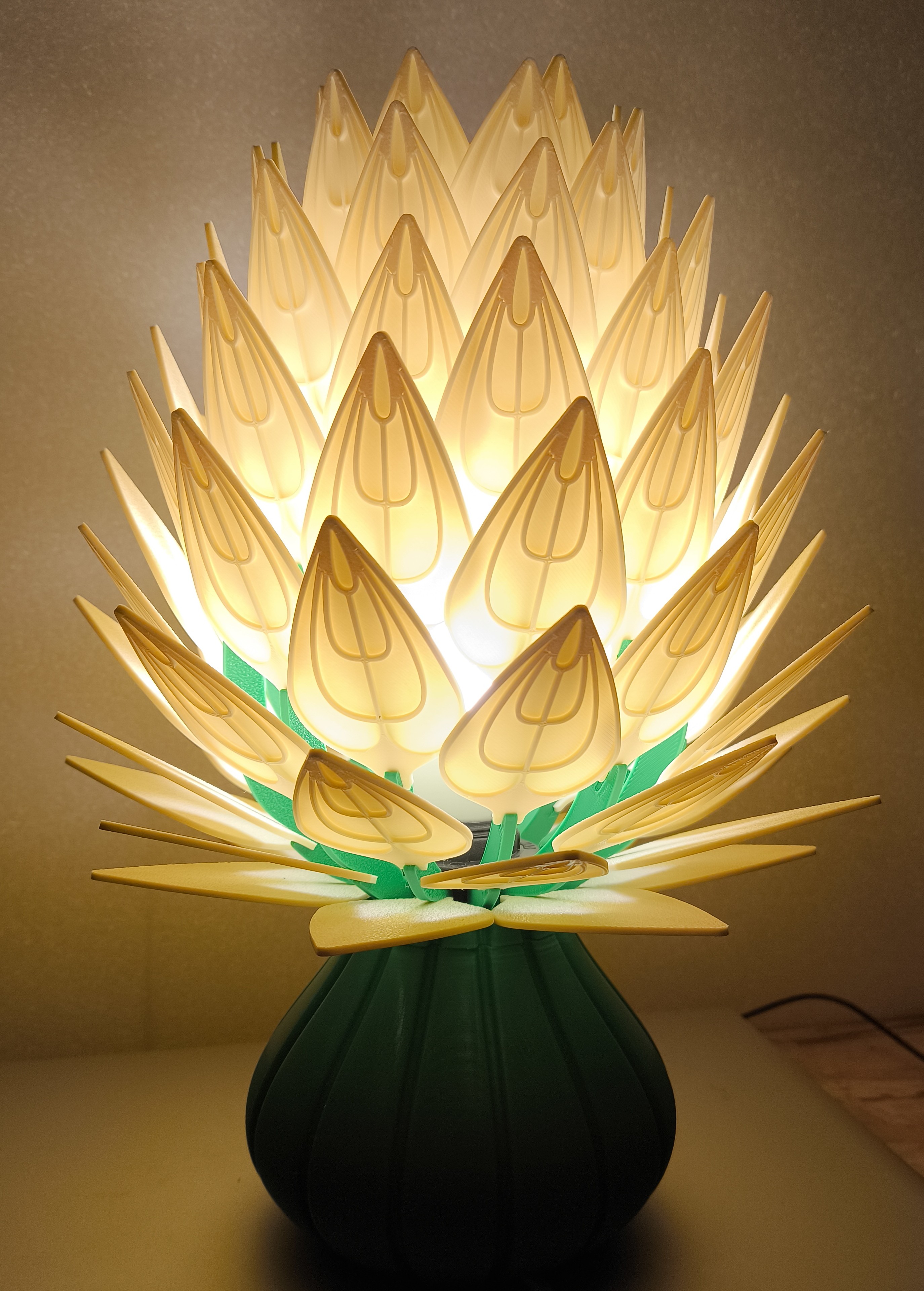 Artichoko formos lempa