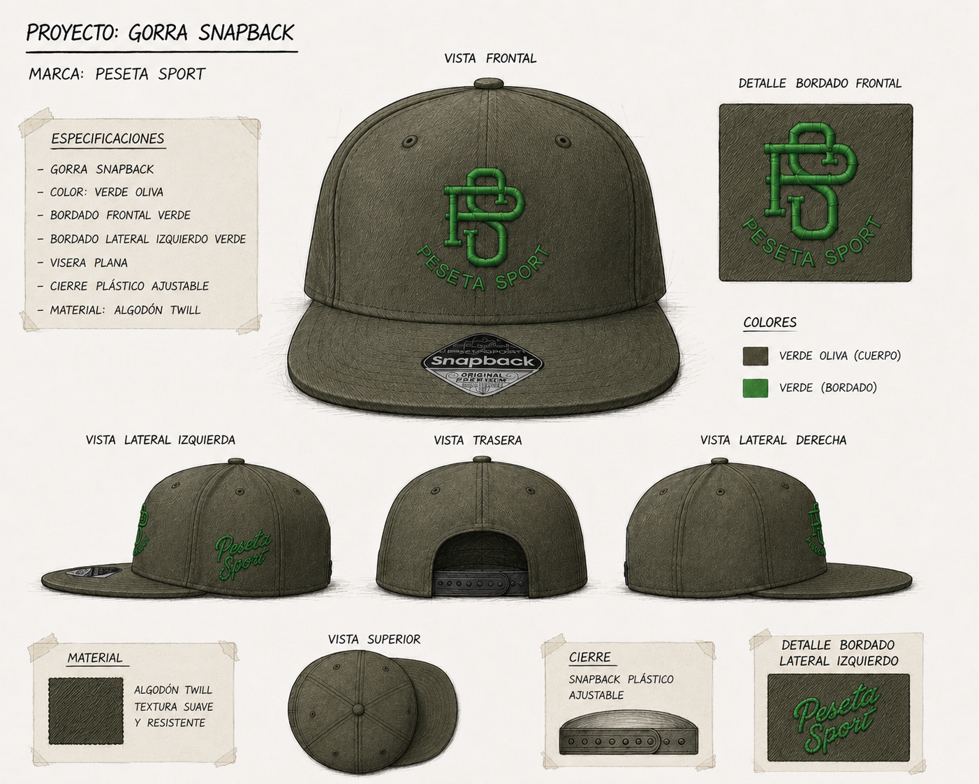 Gorra Snapback Peseta Sport