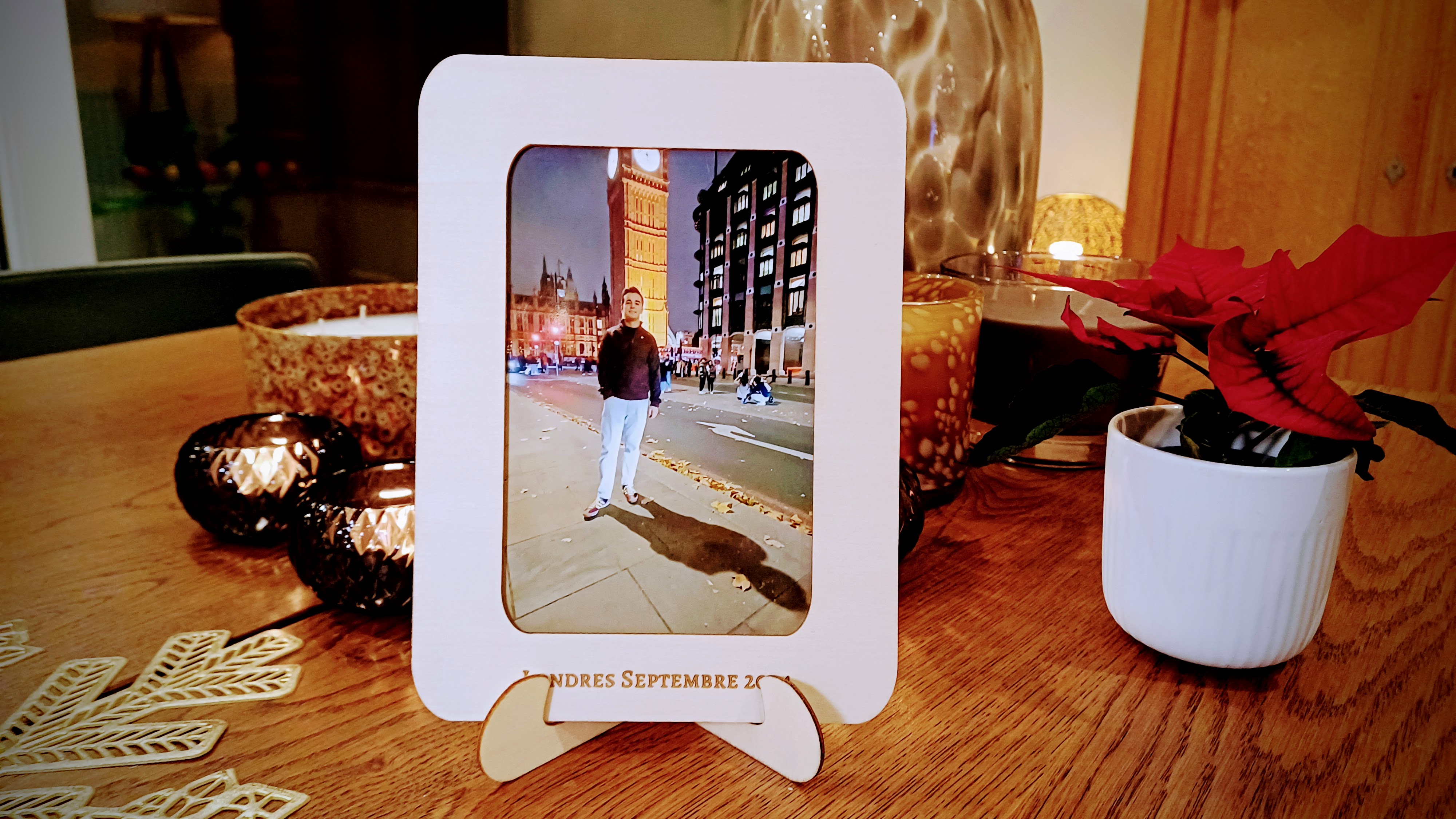 Cadre photo en bois 10 x 15 centimètres 