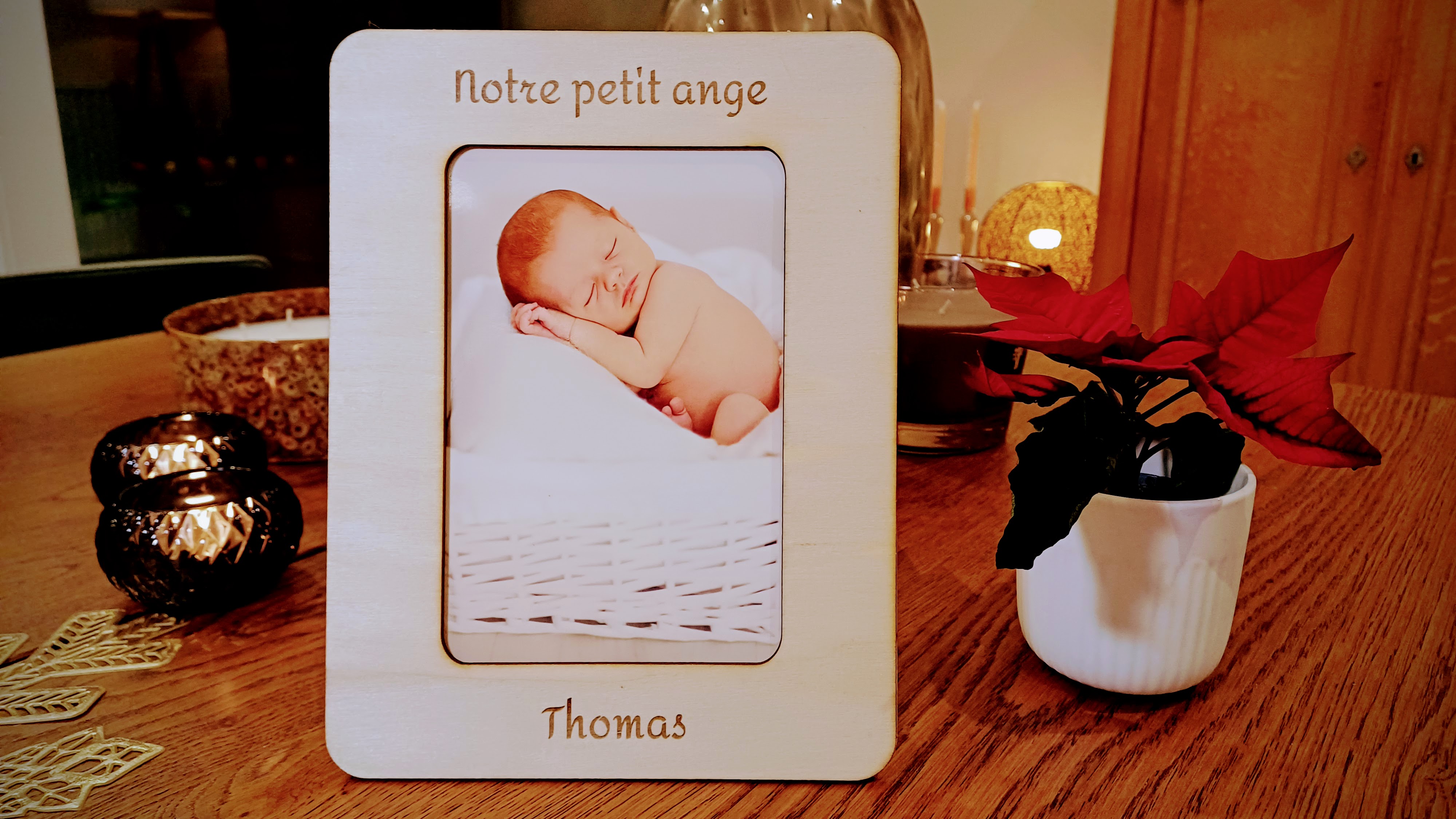 Cadre photo en bois 13 x 18 centimètres