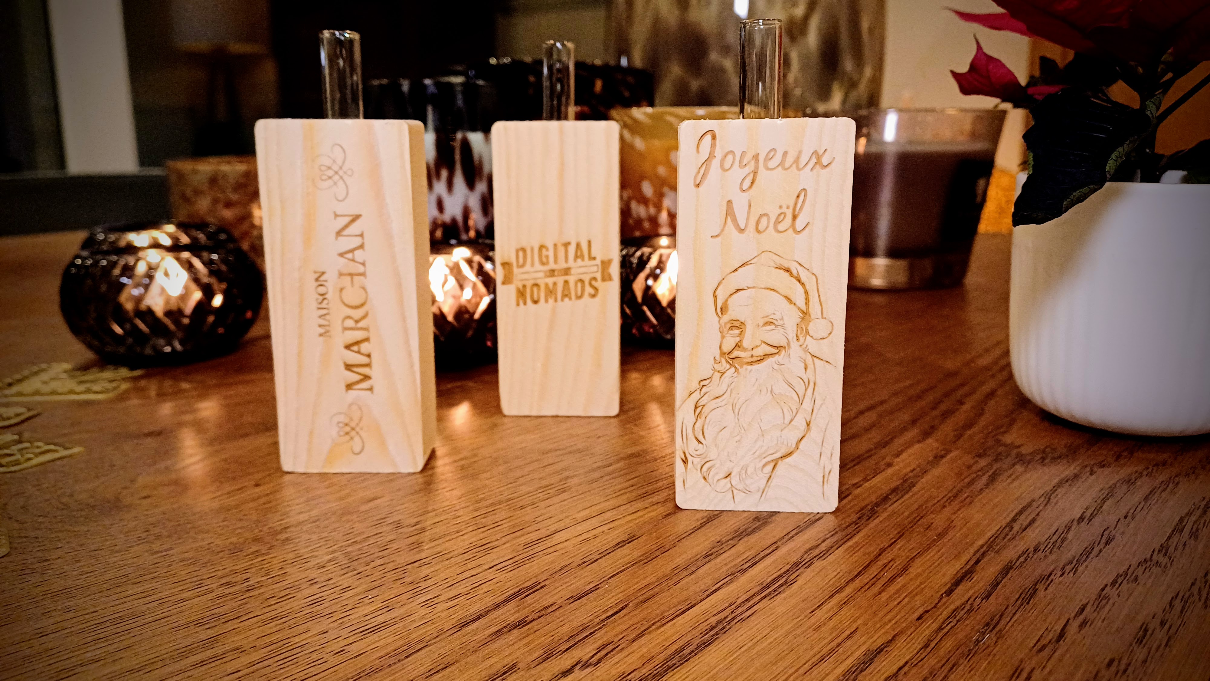 Soliflore rectangulaire en bois personnalisable 