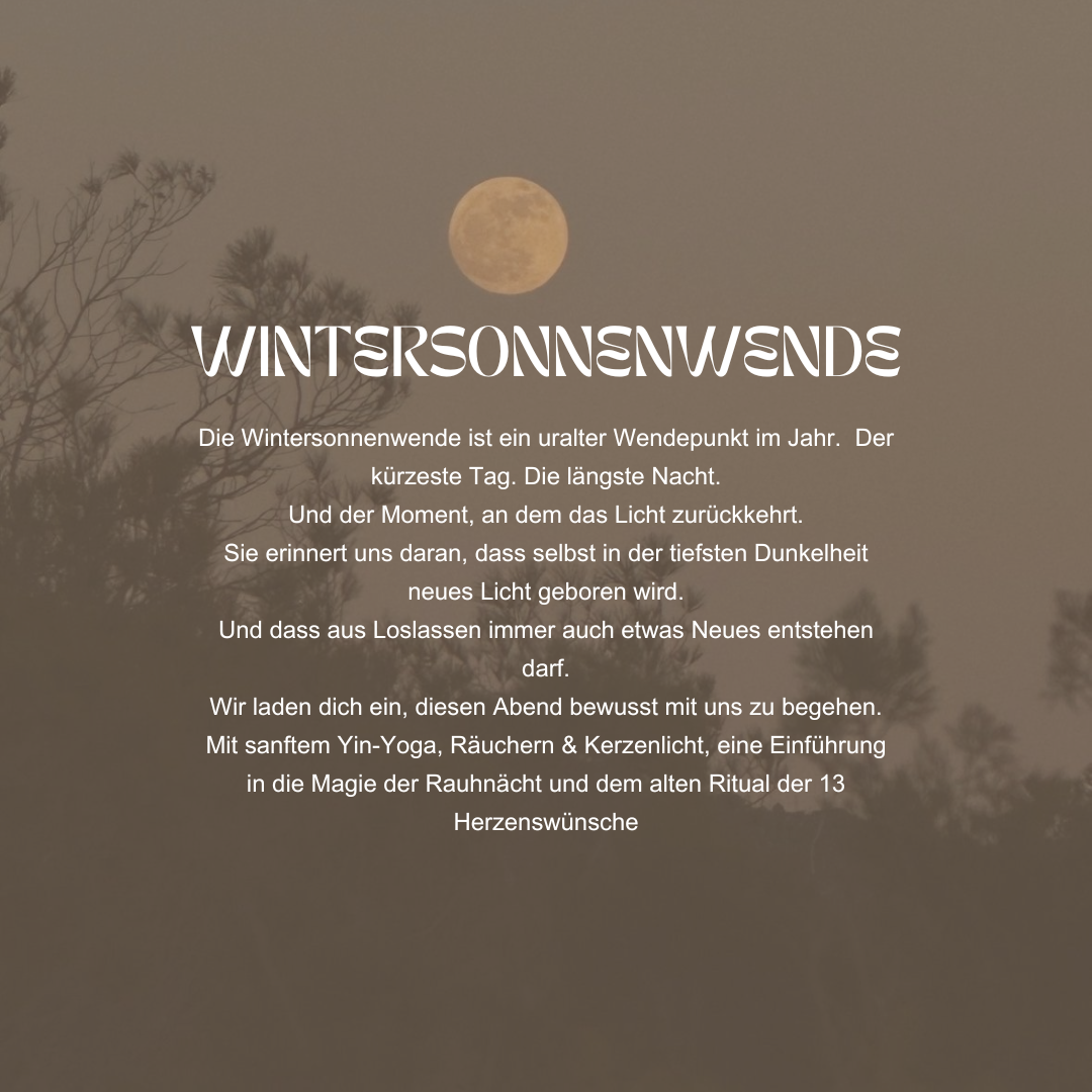 Yoga & Rauhnacht zur Wintersonnenwende