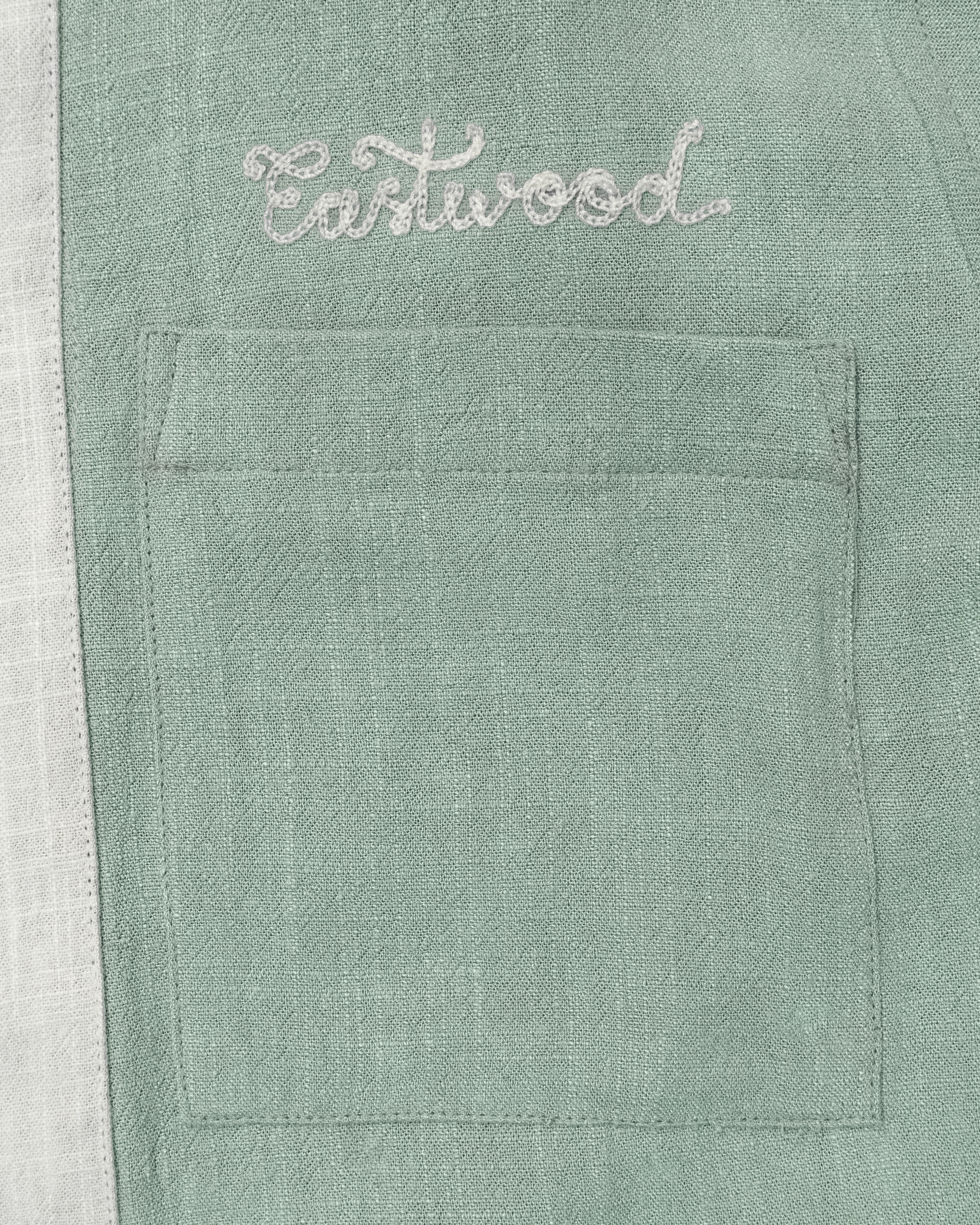 CHEMISE RESEARCH CLUB - VERT PASTEL
