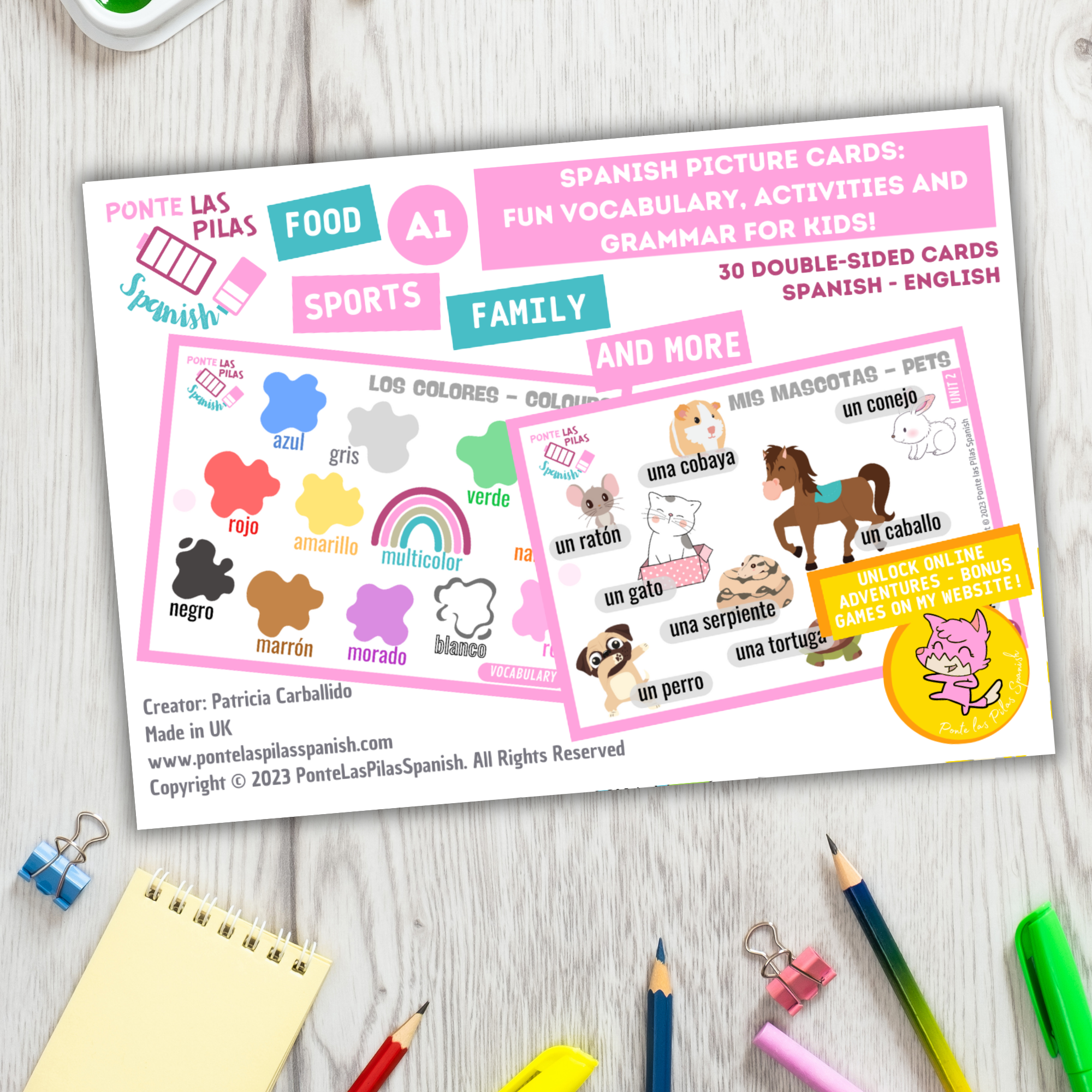 The basic Spanish learner pack