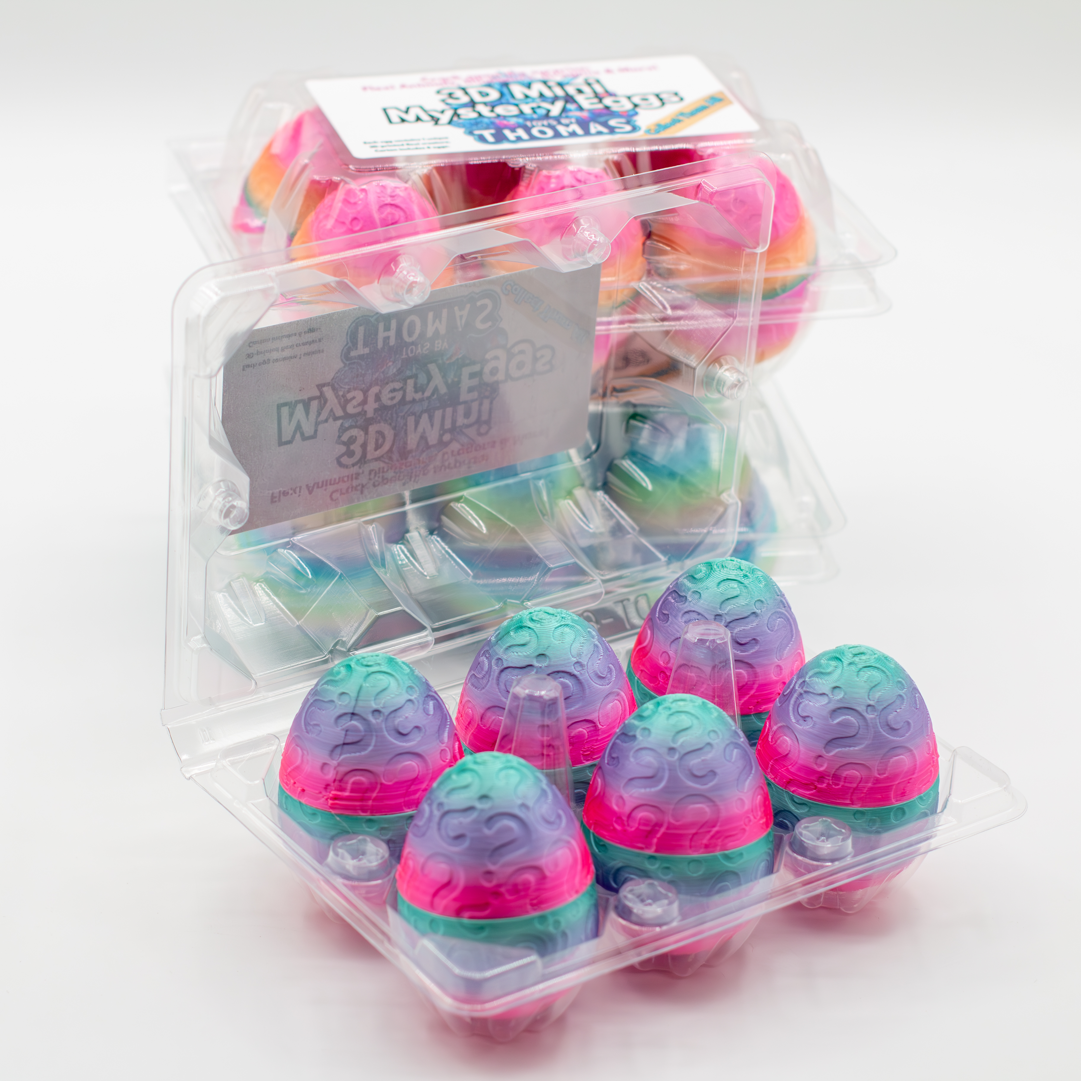 3D Mystery Egg Carton (6pk)
