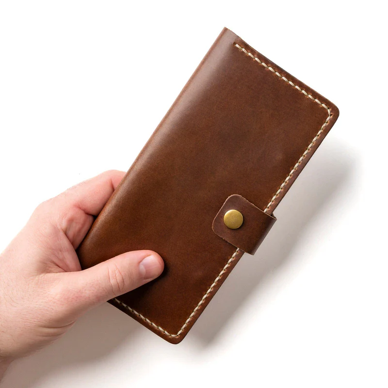 Leather Checkbook Wallet