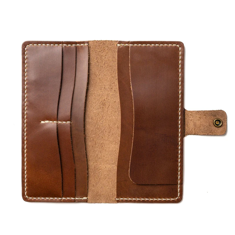 Leather Checkbook Wallet
