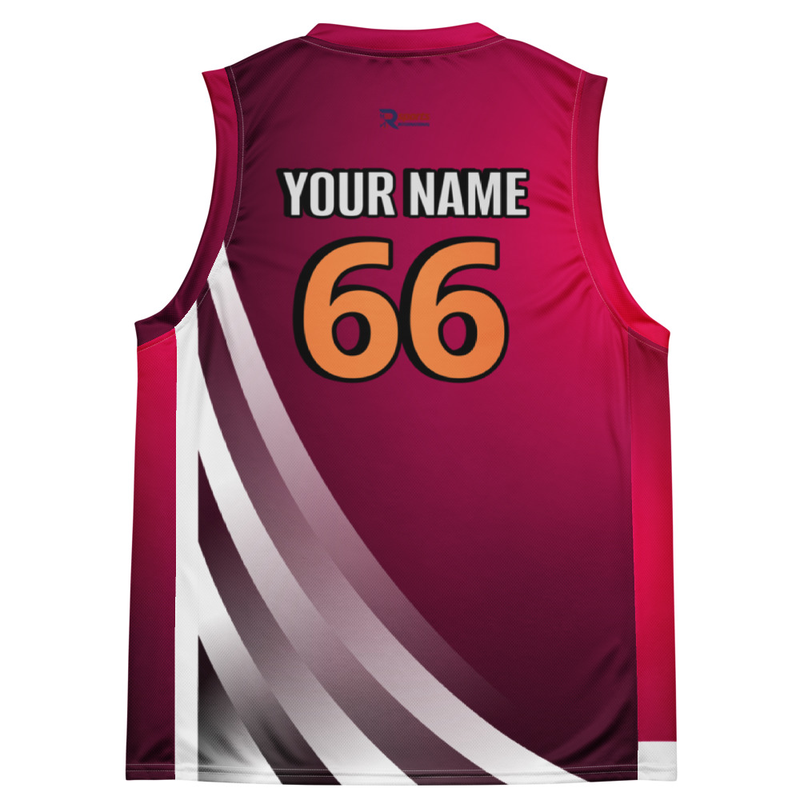 Recycled unisex basketball jersey