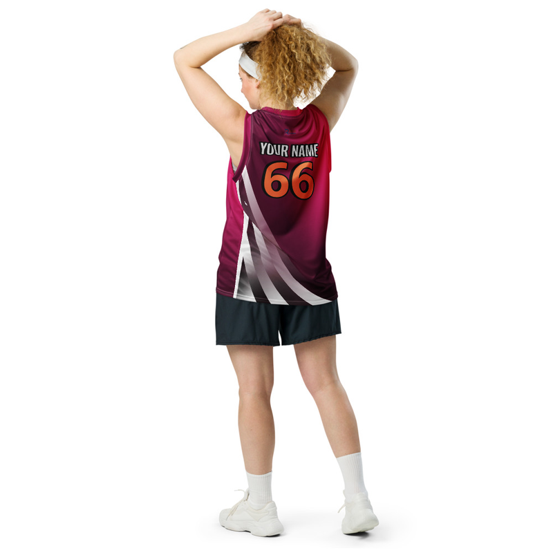 Recycled unisex basketball jersey