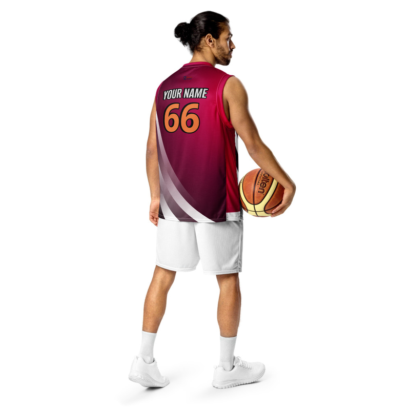 Recycled unisex basketball jersey 2
