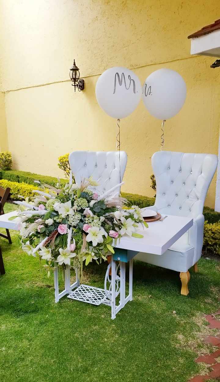 Mesa de novios modelo Cosette 