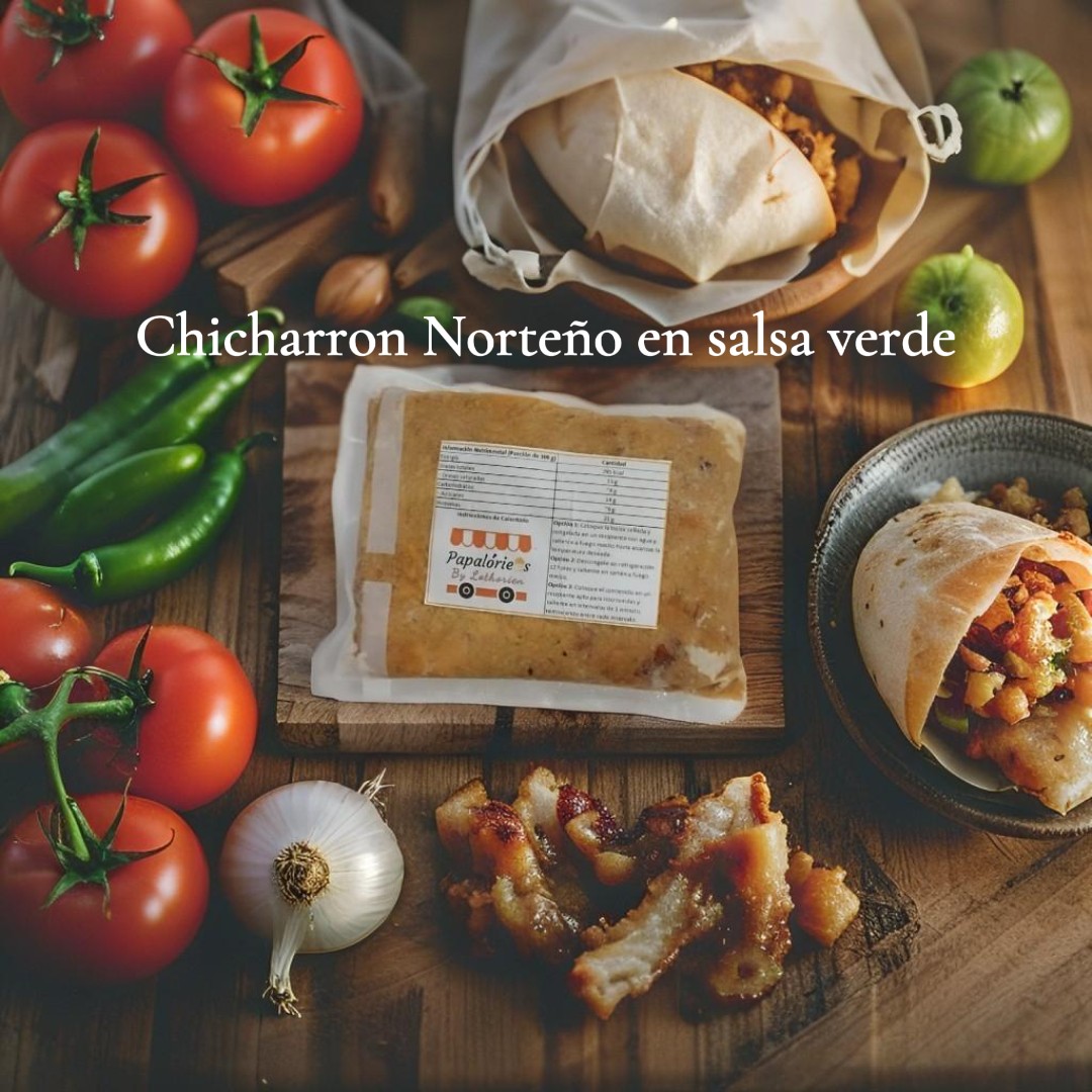 Chicharrón Norteño en salsa verde 450g