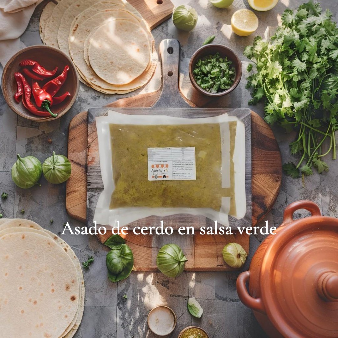 Asado de cerdo en salsa verde 450g 