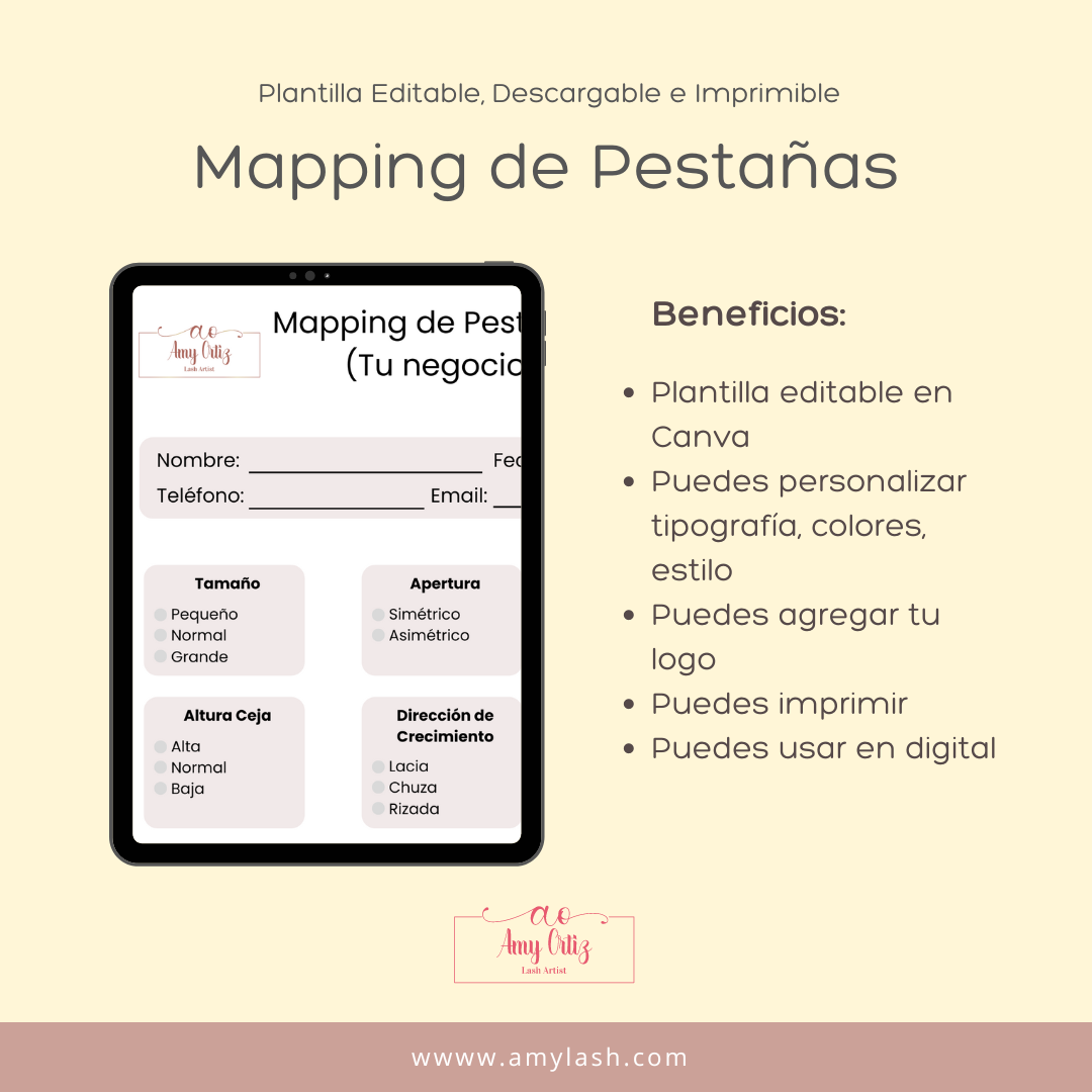 Mapping de pestañas 