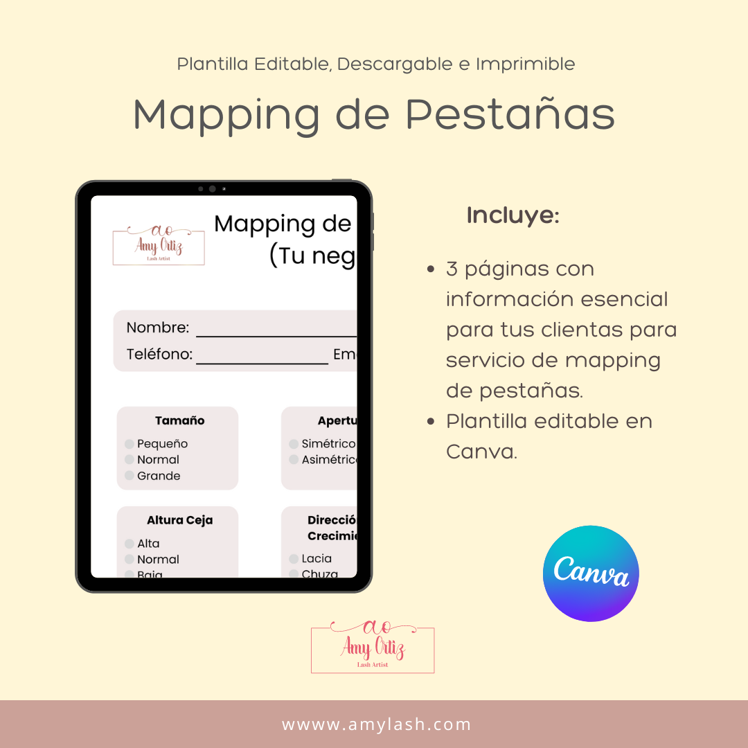 Mapping de pestañas 