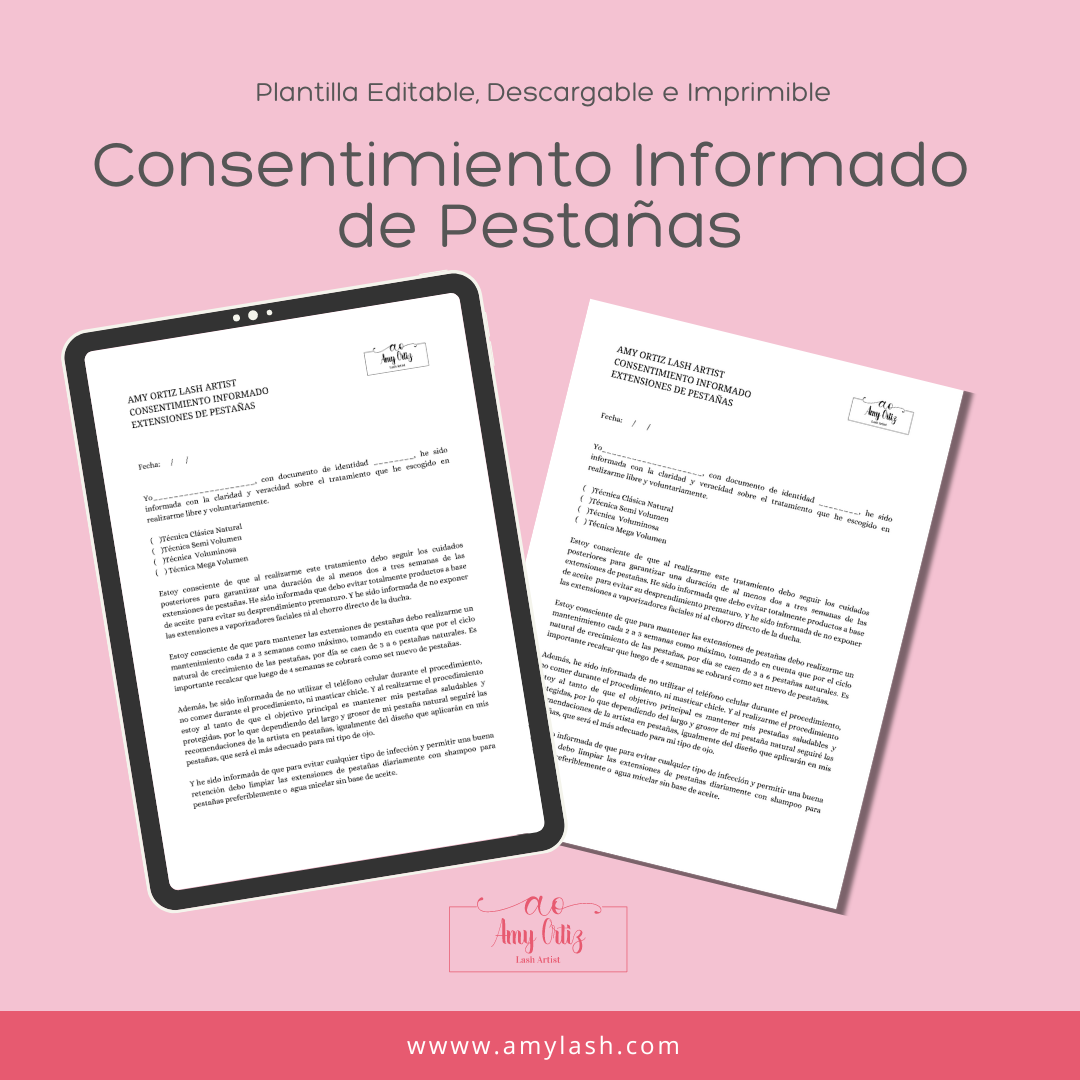 Consentimiento Pestañas