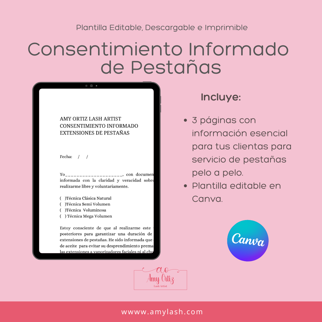 Consentimiento Pestañas