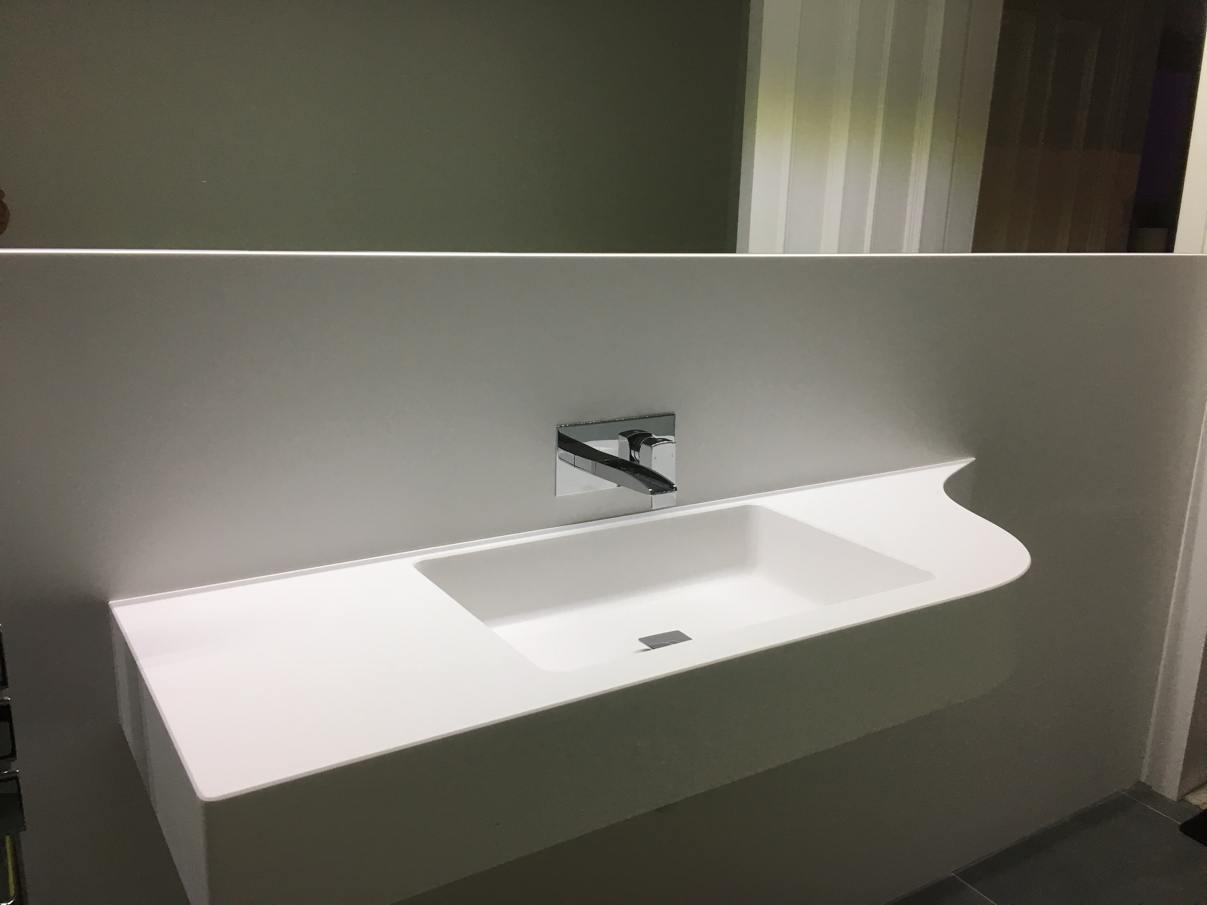 Bespoke Solid Surface Unit with Basin