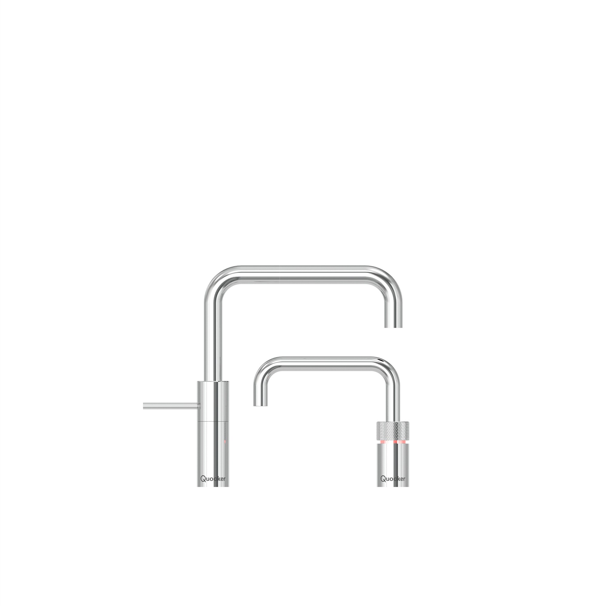 Quooker Nordic Square Twin Taps Chrome