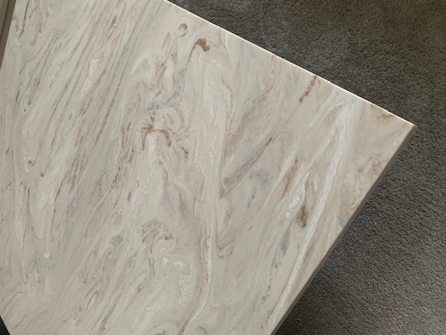 Corian® White Jasmine Square Coffee Table