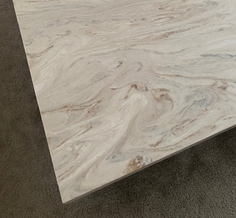 Corian® White Jasmine Square Coffee Table