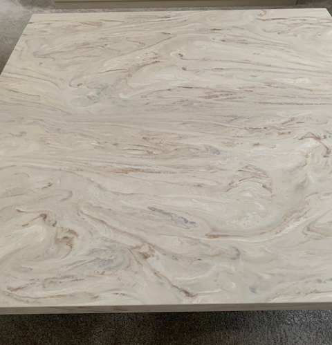 Corian® White Jasmine Square Coffee Table