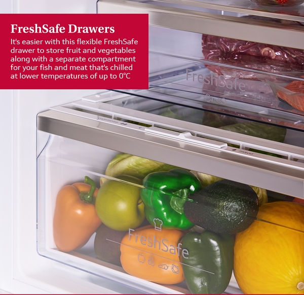 NEFF N 70 Built-in Fridge-Freezer with Freezer at Bottom