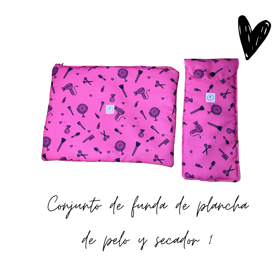 Conjunto de funda de plancha y secador