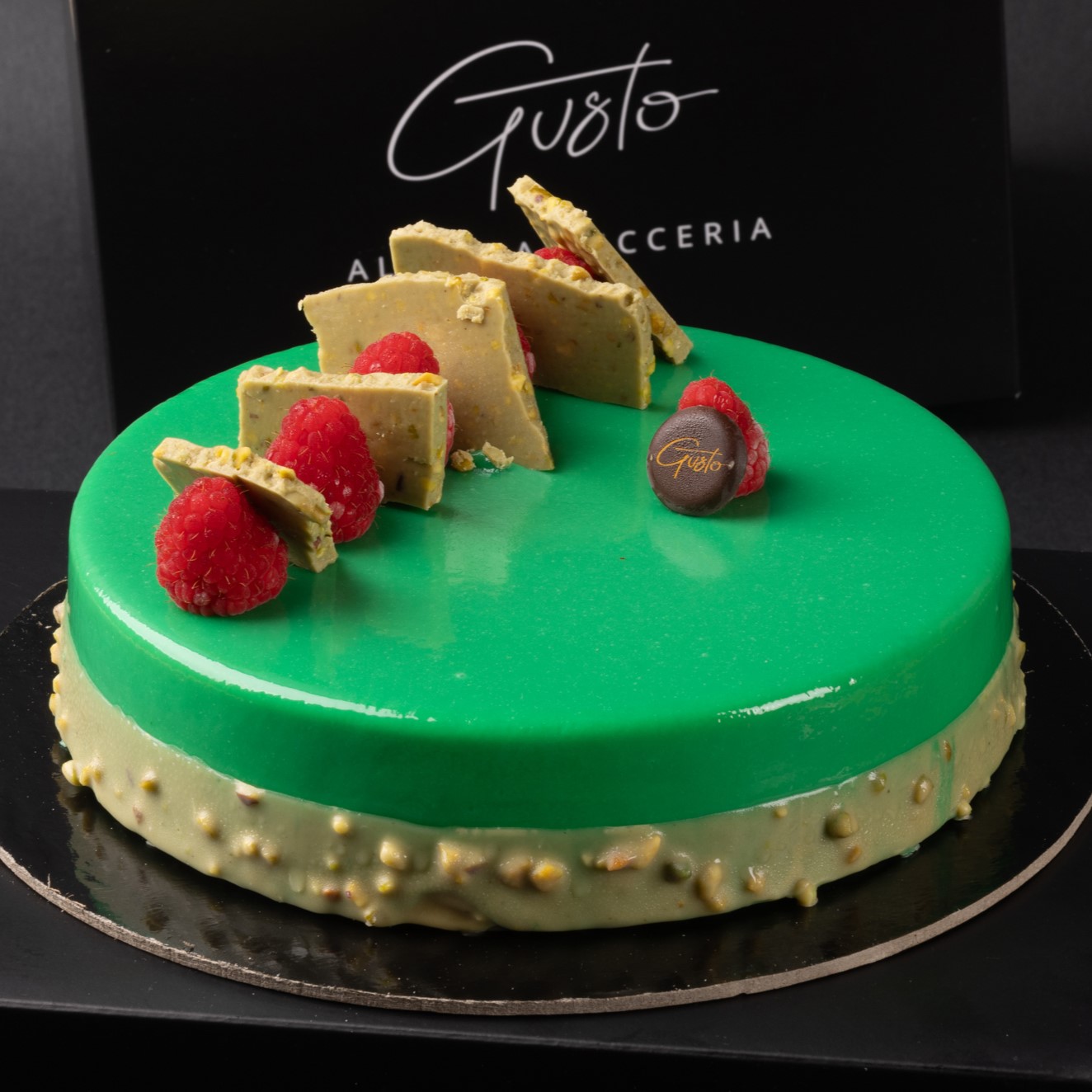 pistacchio e lampone