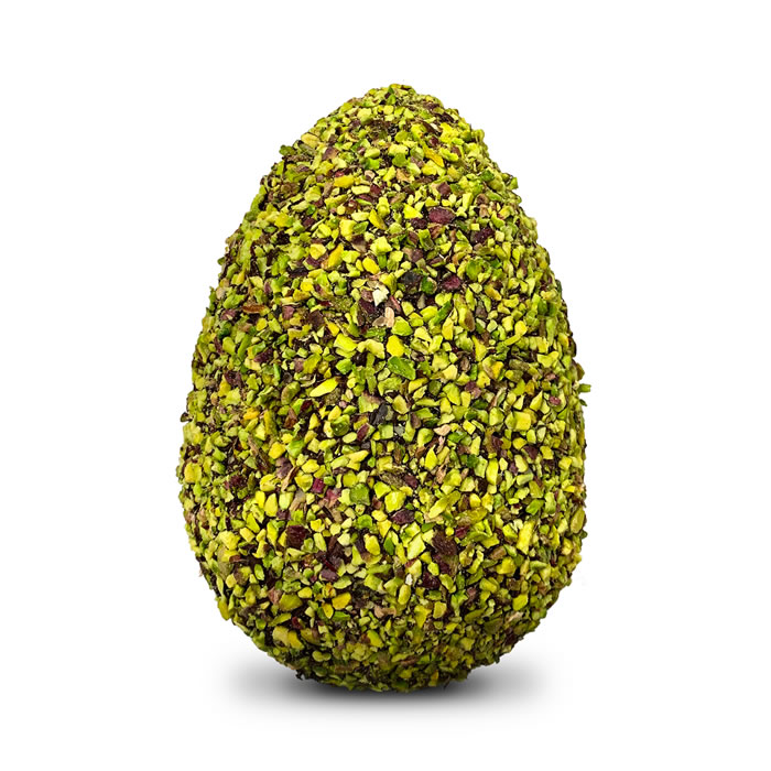 uovo cioccolato fondente e pistacchi