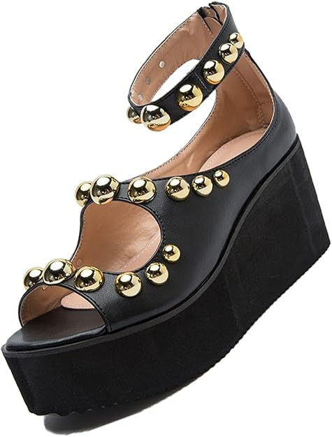 Green Platform Sandals