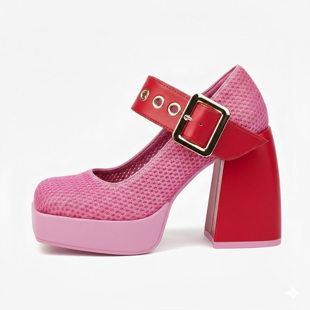 TOV Pink Block Heel SANDAL