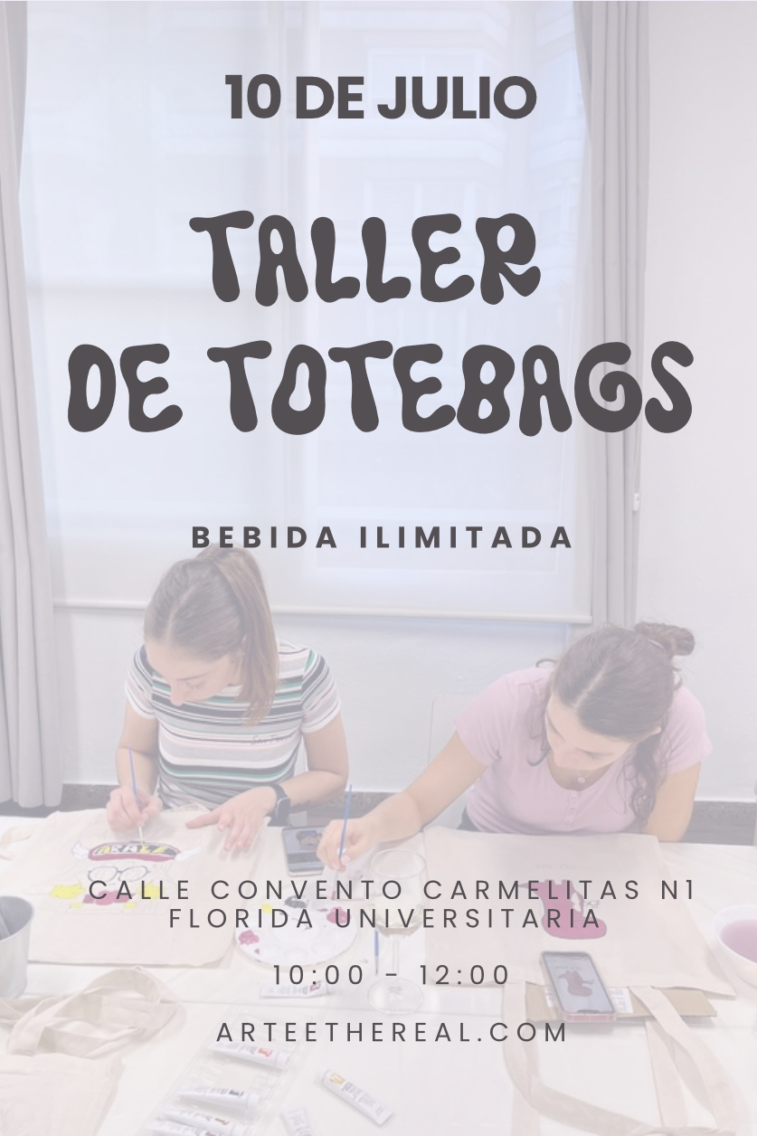 TALLER DE TOTEBAGS 10 DE JULIO
